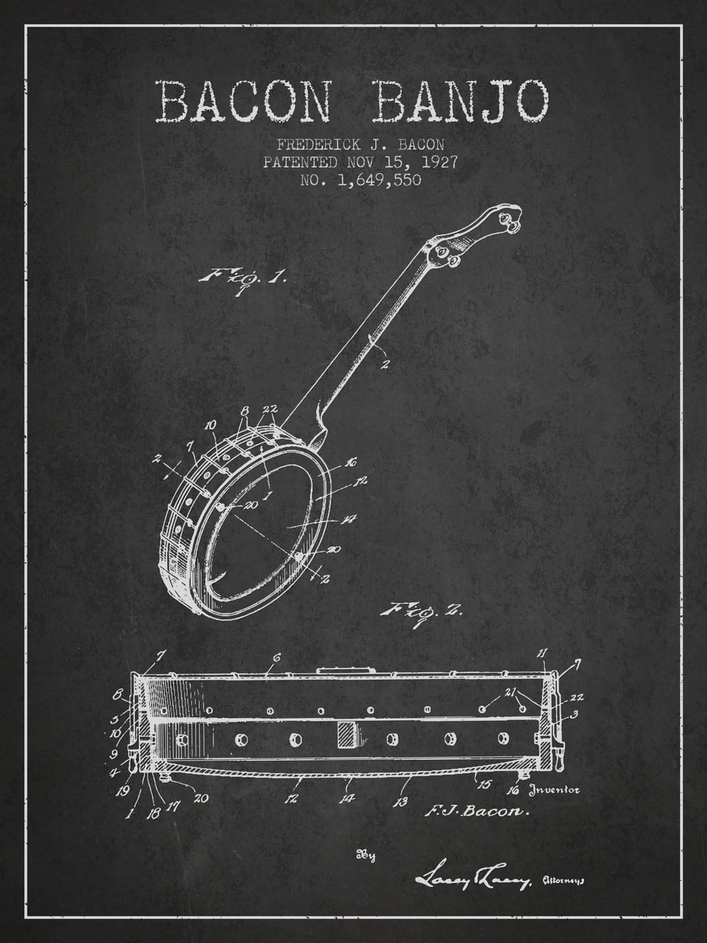 Up Your Wall Art Game With These Banjo Patent Prints