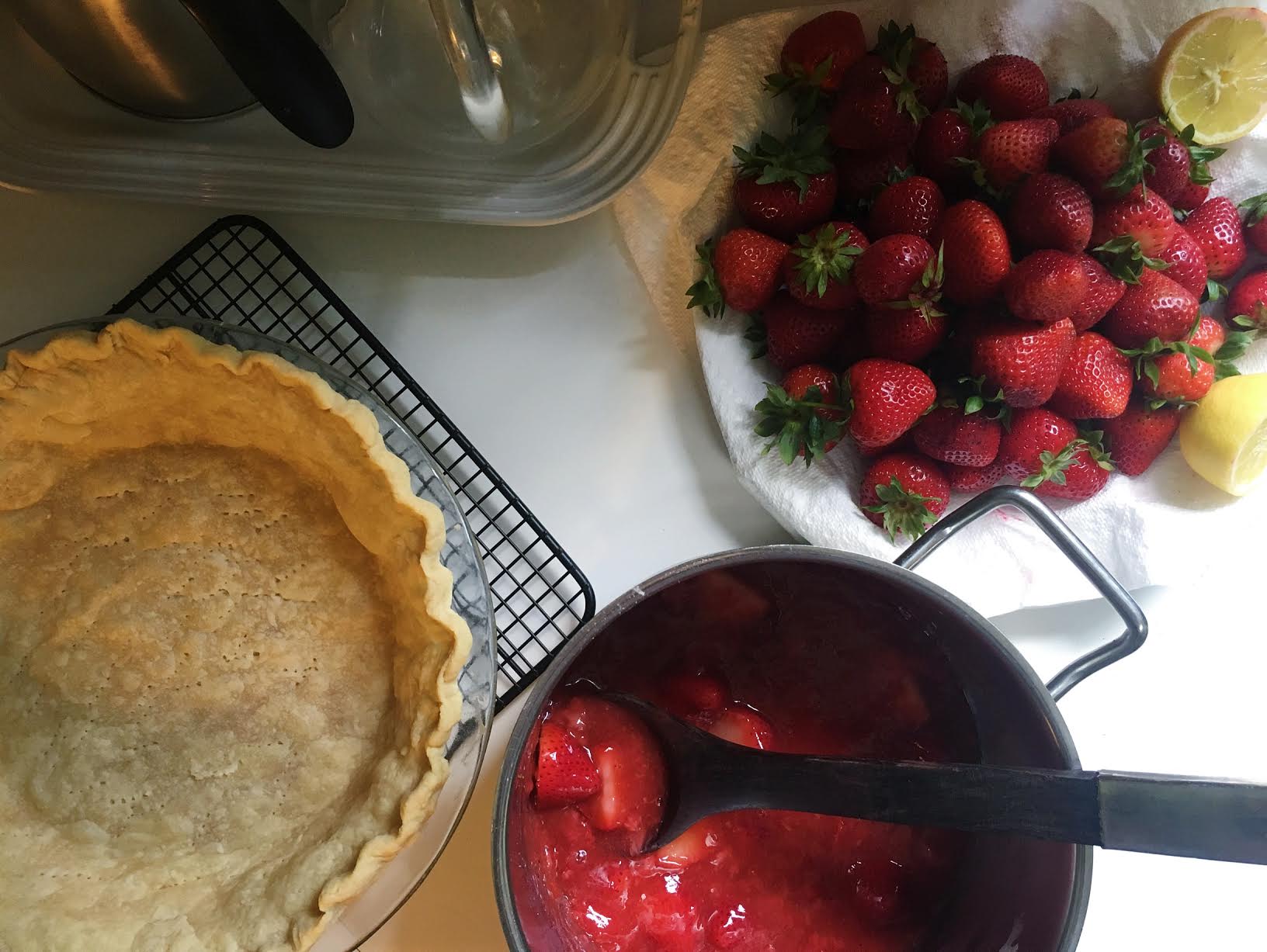 My Mother’s Strawberry Glacé Pie
