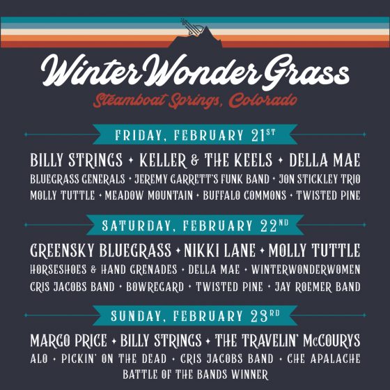 ANNOUNCING: WinterWonderGrass Releases Daily Schedule for Colorado Festival