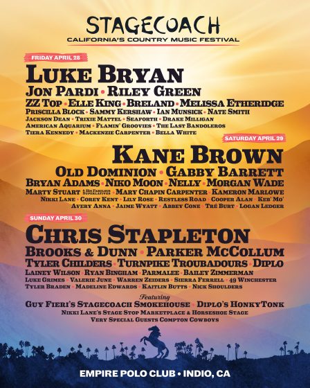 GIVEAWAY: Enter to Win Tickets to Stagecoach (Indio, CA) 4/28 - 4/30